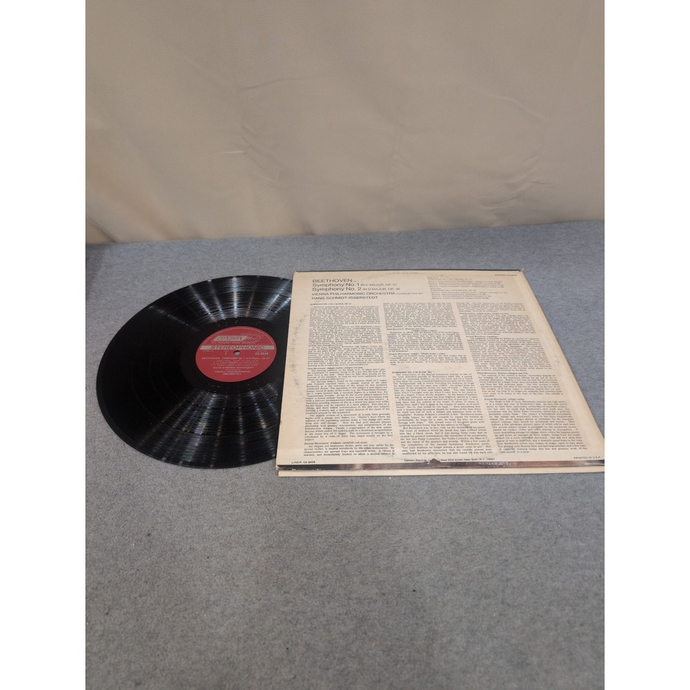 Beethoven Symphony No 1 & 2 Vienna Philharmonic London fffr Vinyl LP CS 6658 - Picture 2 of 2